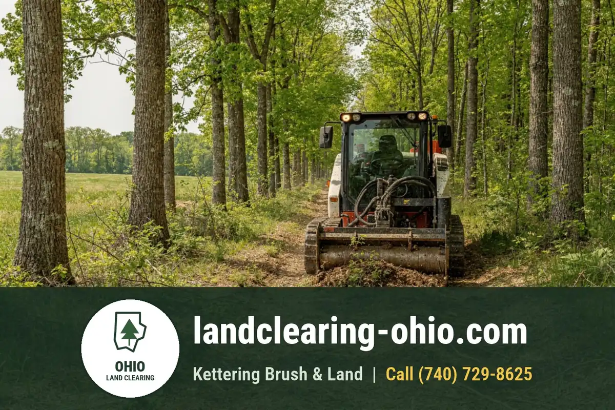 Land Clearing and Forestry Mulching in Franklin County, OH Land Clearing and Forestry Mulching in Franklin County, OH: land clearing equipment at work