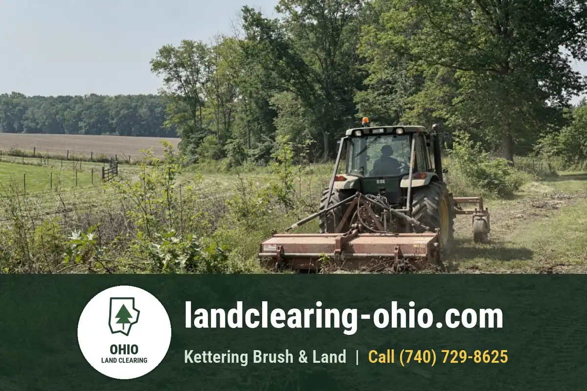 Land Clearing and Forestry Mulching in Johnstown, OH Land Clearing and Forestry Mulching in Johnstown, OH: land clearing equipment at work