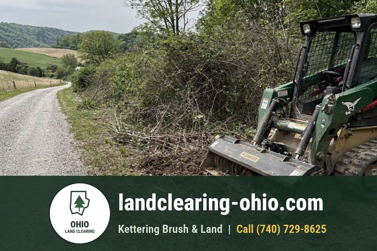 Land Clearing and Forestry Mulching in Mason, OH Land Clearing and Forestry Mulching in Mason, OH: land clearing equipment at work