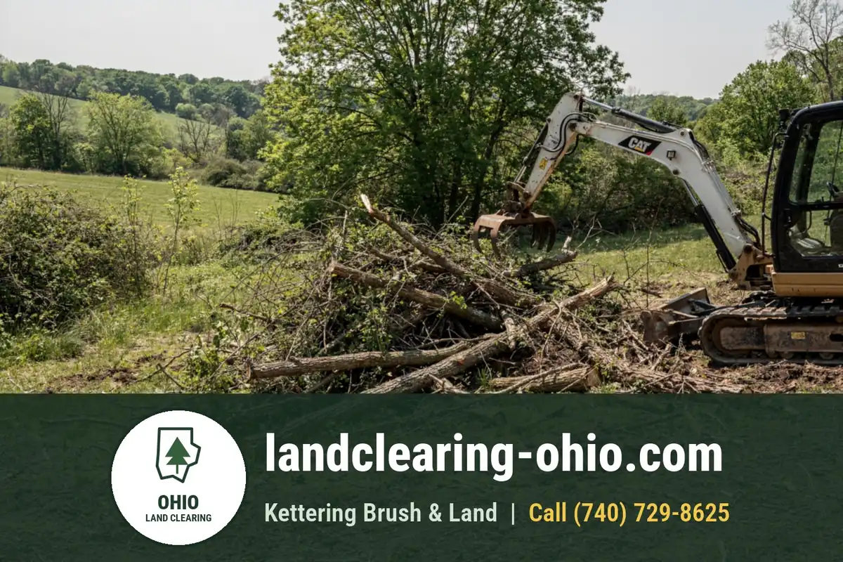 Land Clearing and Forestry Mulching in Monroe, OH Land Clearing and Forestry Mulching in Monroe, OH: land clearing equipment at work