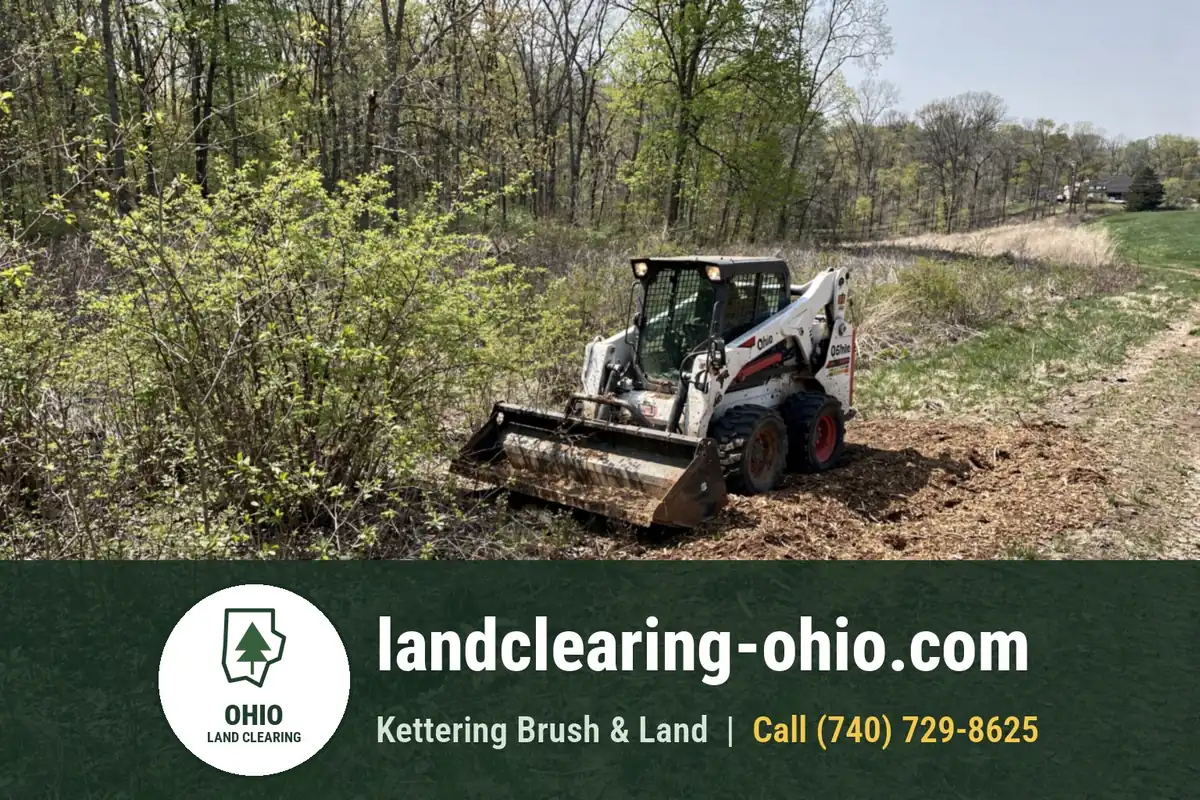 Land Clearing and Forestry Mulching in North Canton, OH Land Clearing and Forestry Mulching in North Canton, OH: land clearing equipment at work