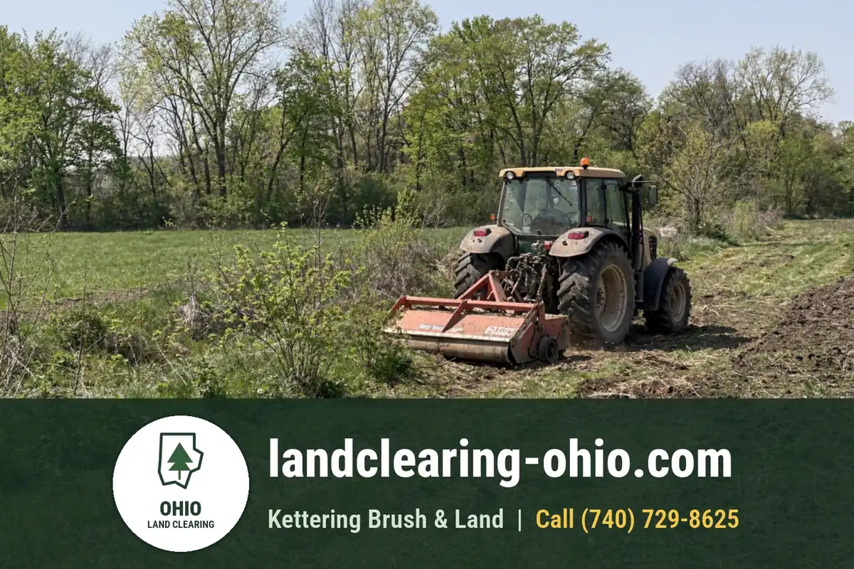 Land Clearing and Forestry Mulching in Pataskala, OH Land Clearing and Forestry Mulching in Pataskala, OH: land clearing equipment at work