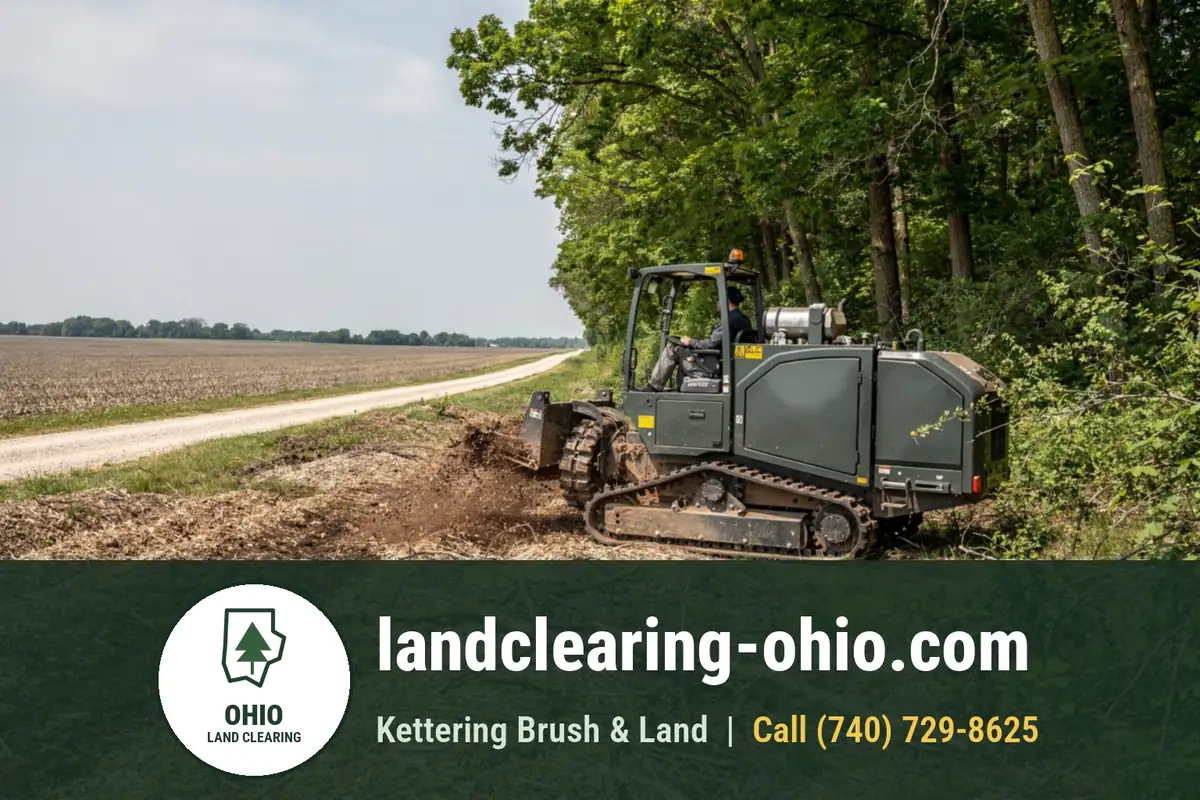 Land Clearing and Forestry Mulching in Perrysburg, OH Land Clearing and Forestry Mulching in Perrysburg, OH: land clearing equipment at work