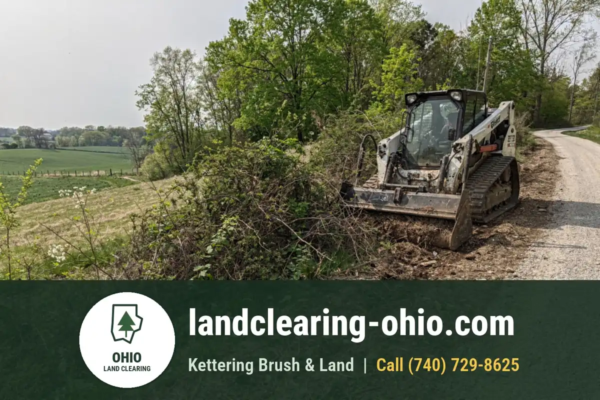 Land Clearing and Forestry Mulching in Powell, OH Land Clearing and Forestry Mulching in Powell, OH: land clearing equipment at work