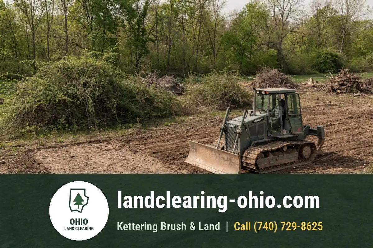 Land Clearing and Forestry Mulching in Springboro, OH Land Clearing and Forestry Mulching in Springboro, OH: land clearing equipment at work